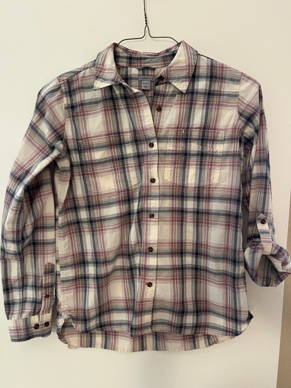 Carhartt Women's Plaid Button-Down Shirt NWOT